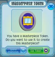 A pop-up asking whether to use Tokens or Diamonds