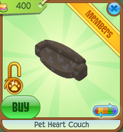 Pet-Heart-Couch Brown Shop