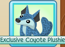 Coyote plushie aj shop