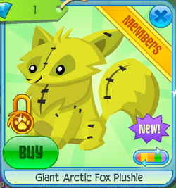 Arctic fox plushie aj on sale