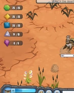 Glitch where blue gem spots from both maps appeared.