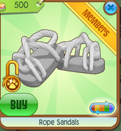 Rope Sandals white