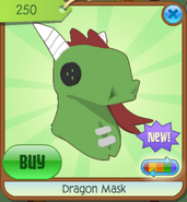 The Dragon Mask's original appearance before June 2012.