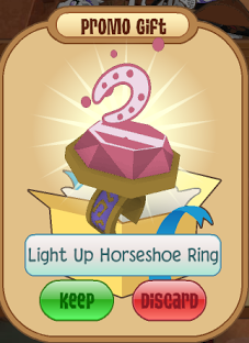 light up horseshoe ring