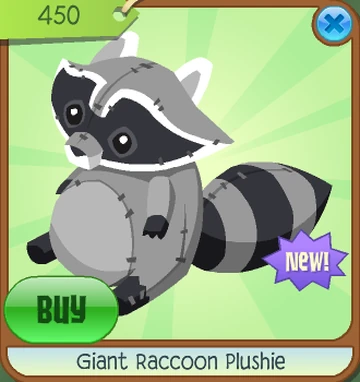 Giant Raccoon Plushie | Animal Jam Classic Wiki | Fandom