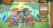 Homepage of Animal Jam Classic from 2015 to late 2016