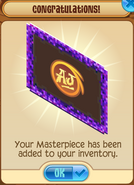 Masterpiece Purple-Pixel-Frame Added