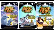 Three special retail gift cards that each awarded the player with a 3-month membership and an exclusive animal. The Lion retail card also came with a free 6-month subscription to National Geographic Kids magazine. They were available starting in 2011 (the Lion retail card) and 2012 (the Arctic Wolf and Snow Leopard card) but were discontinued sometime in 2013 or 2014 when the animals were re-released in the Diamond Shop. These cards could be found at participating retailers in the United States including Walmart, Target, Toys-R-Us, and Best Buy.