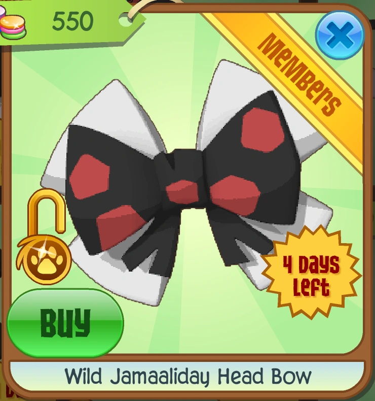Wild Jamaaliday Head Bow Animal Jam Classic Wiki Fandom