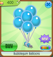 Candy-Shop Bubblegum-Balloons Blue