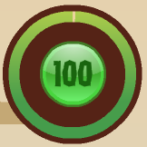 The new display for unredeemed Eco Credits, with the number expressed as a percentage