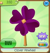 Clover Pinwheel purple