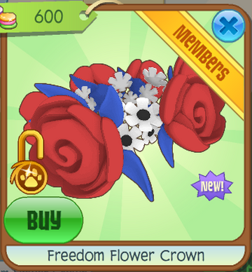 Freedom Flower Crown Animal Jam