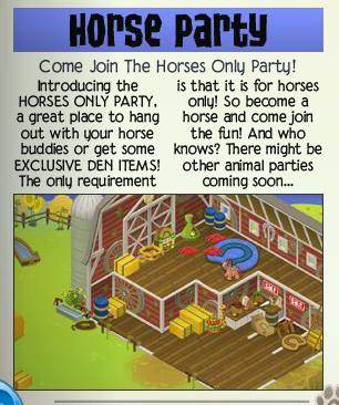 Horses Only Party | Animal Jam Classic Wiki | Fandom