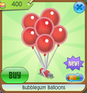 Candy-Shop Bubblegum-Balloons Red