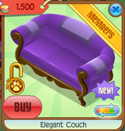 Elegant Couch purple