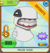 Bahari-Bargains Nessie-Mask White