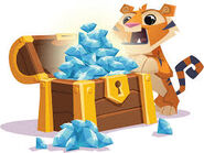 An Animal Jam advertisement for Diamonds.