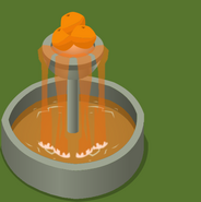 Juice fountain orange