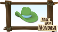 An advertisement showing the rare cowboy hat for Rare Item Monday.