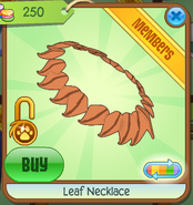 Shop Leaf-Necklace Orange