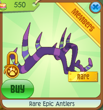 Rare Epic Antlers | Animal Jam Classic Wiki | Fandom