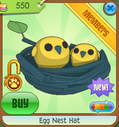 Egg Nest Hat yellow