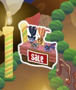 The clothing shop found on a table at the left side of the second layer.