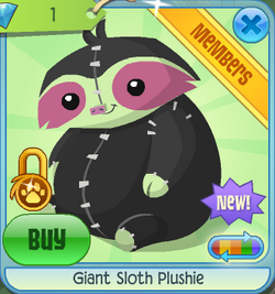 Sloth plushie aj on sale