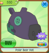 Museum-Shop Polar-Bear-Hat Purple