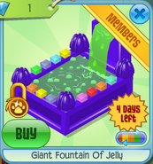 BHS Giant Fountain Of Jelly purple