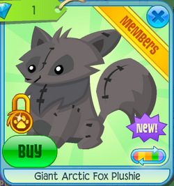 Arctic fox plushie aj 2025