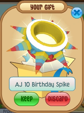Aj 10 Birthday Spike Animal Jam Classic Wiki Fandom