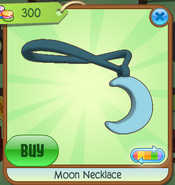 Moon Necklace Blue