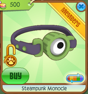 Steampunk Monocle lime