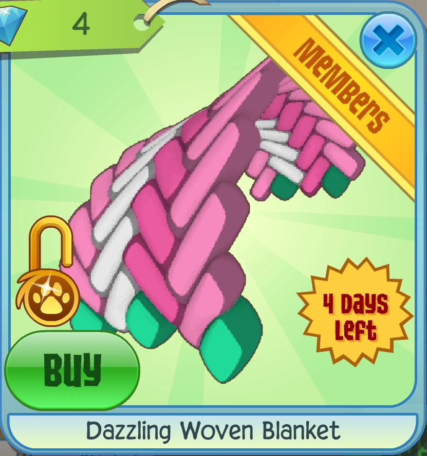 Dazzling Woven Blanket Animal Jam Classic Wiki Fandom