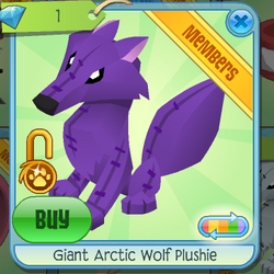 Giant Arctic Wolf Plushie Animal Jam Classic Wiki Fandom