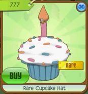 The Rare Cupcake Hat on its first release.