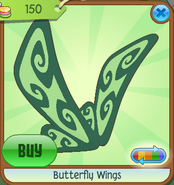 Butterfly Wings green