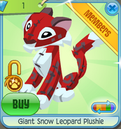 Giant Snow Leopard Plushie | Animal Jam Classic Wiki | Fandom