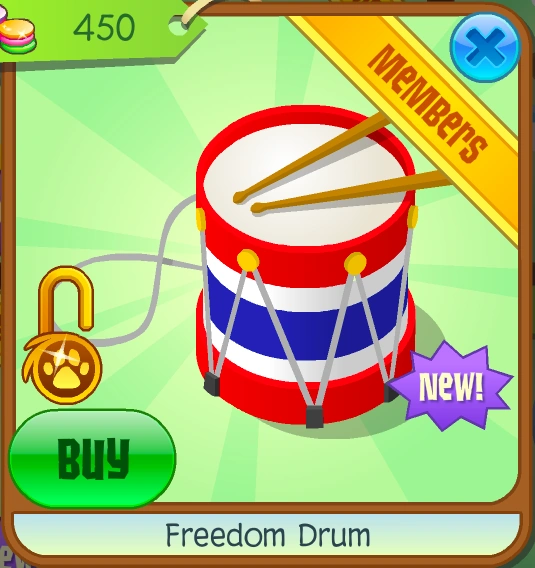 Freedom Drum Animal Jam Classic Wiki Fandom