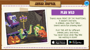 In the Jamaa Journal during Night of the Phantoms, Animal Jam is mentioned as an advertisement.