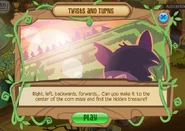 The Twists and Turns display screen.