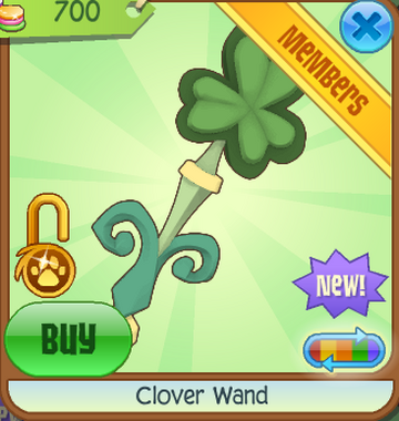 Clover Wand | Animal Jam Classic Wiki | Fandom