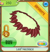 Shop Leaf-Necklace Red