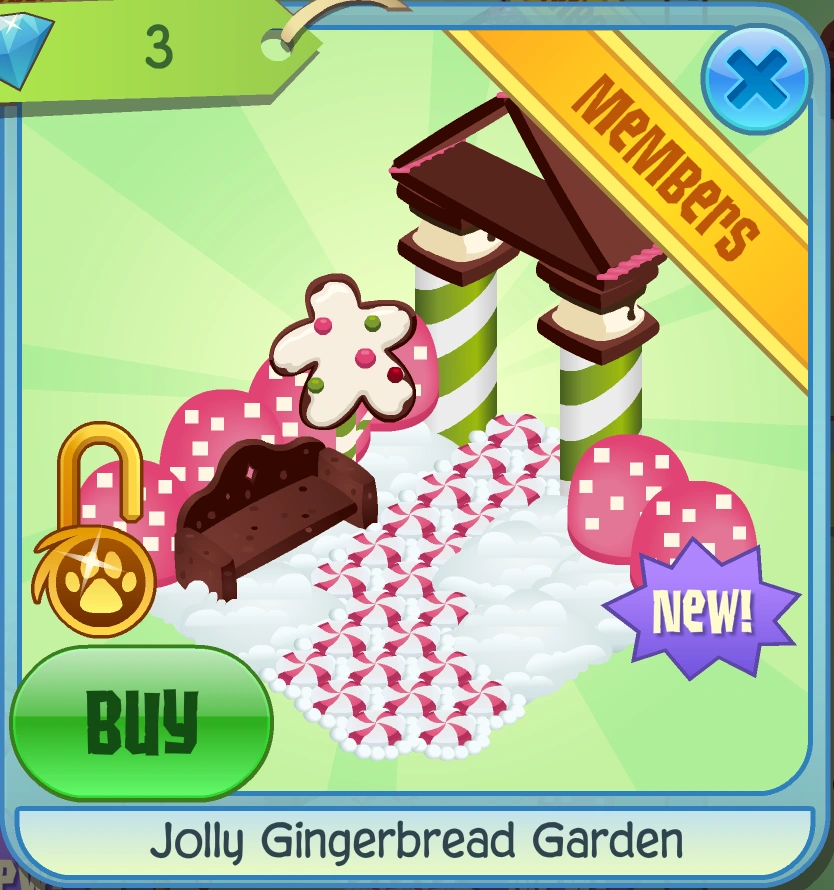 Jolly Gingerbread Garden Animal Jam Classic Wiki Fandom