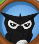 A glitch where the owl's beak turns black