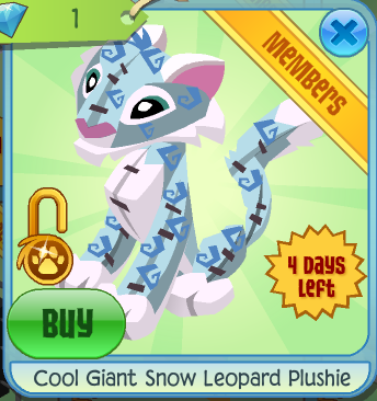 Cool Giant Snow Leopard Plushie | Animal Jam Classic Wiki | Fandom