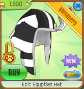 Epic Egyptian Hat black