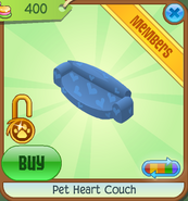 Pet-Heart-Couch Blue Shop